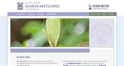 Desktop Screenshot of bestattungen-schaefer.de